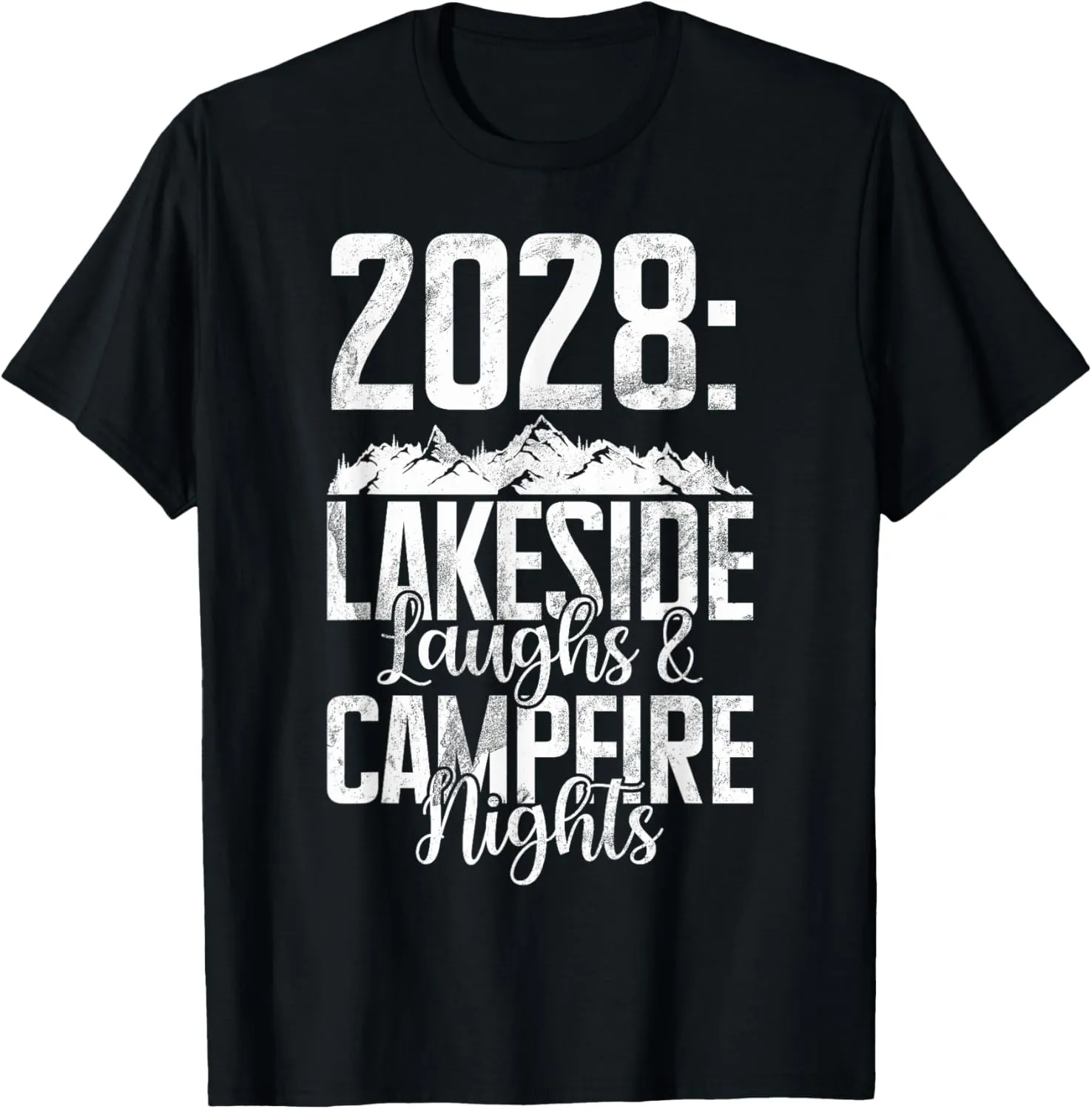 Lakeside 28 Camping holiday 2028 T-Shirt