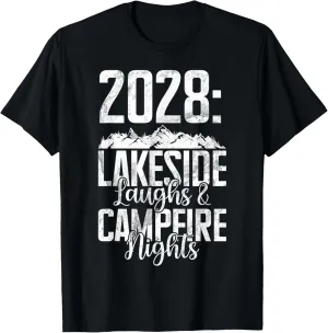 Lakeside 28 Camping holiday 2028 T-Shirt