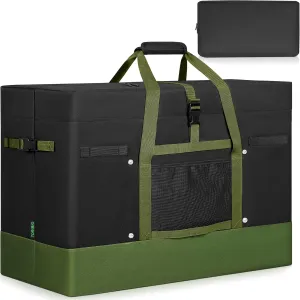 Large Duffle Bag for Travel,170L Water-resistant Camping Storage Tote, Foldable Canvas Duffle Outdoor Luggage Duffle Bag Organizer for Travel, Picnic, Moving