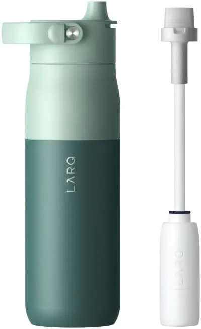 LARQ Spring Swig Set Bottle Swig Top 23oz Eucalyptus Green Filter Straw