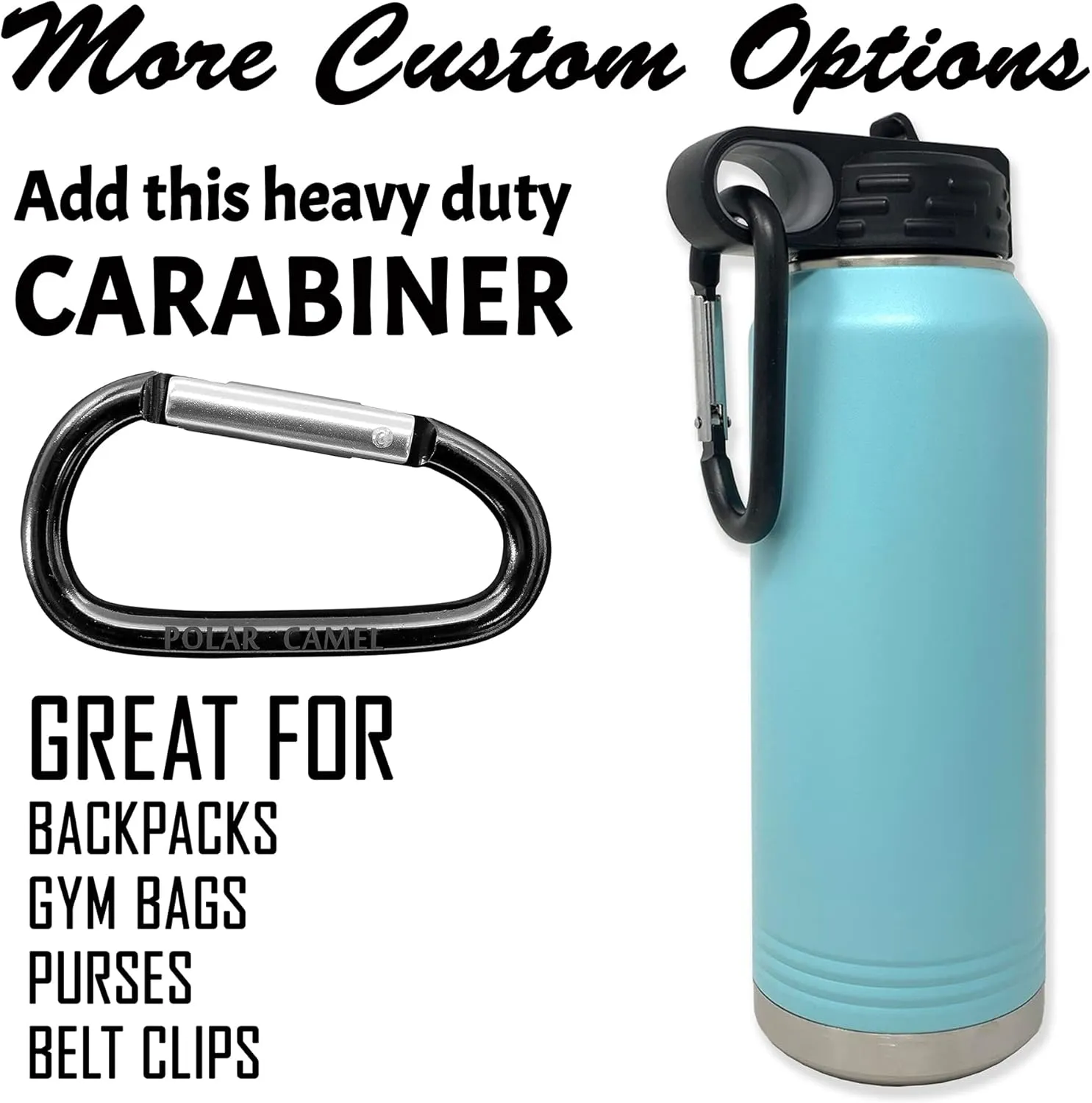 LaserGram Personalized Water Bottle, Trumpet, Stainless Steel Double Wall Vacuum Insulated with Flip Top Straw, Custom Engraved Gift (40oz / 1180ml Dark Purple)