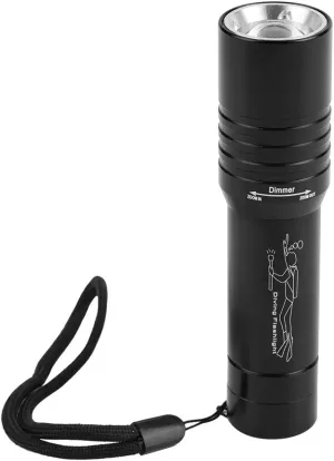LED Diving Flashlight, Underwater Flashlight, Zoomable Diving Flashlight for Diving, Fishing, Hiking, Camping Or Emergencies