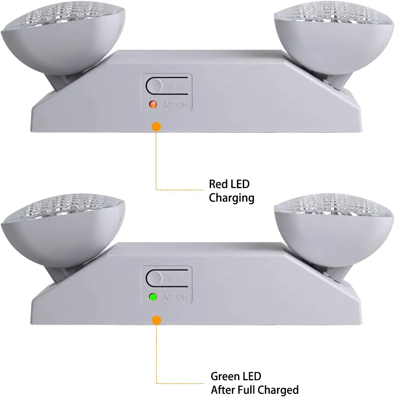 LED Emergency Lights for Business Home Power Failure,4Hours 300lm Automatic Battery Backup,Rechargeable Emergency Exit Lighting Fixtures,Hardwired, UL 924 AC85-277V