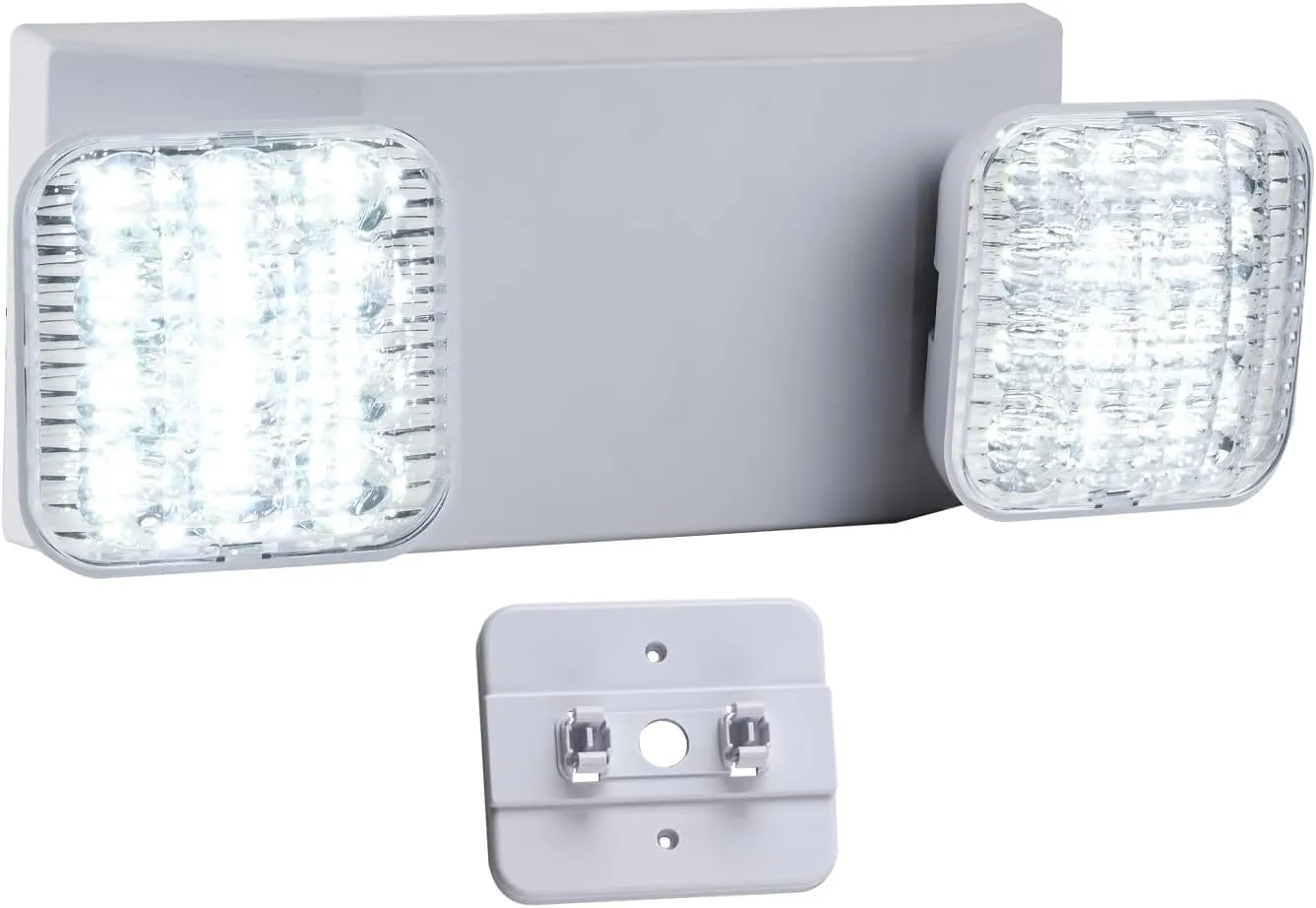 LED Emergency Lights for Business Home Power Failure,4Hours 300lm Automatic Battery Backup,Rechargeable Emergency Exit Lighting Fixtures,Hardwired, UL 924 AC85-277V