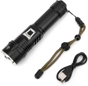 LED Flashlight, Rechargeable Flashlights 1800 High with Zoomable, IPX4 Waterproof Powerful Flashlight for Camping, Hiking, Emergencies