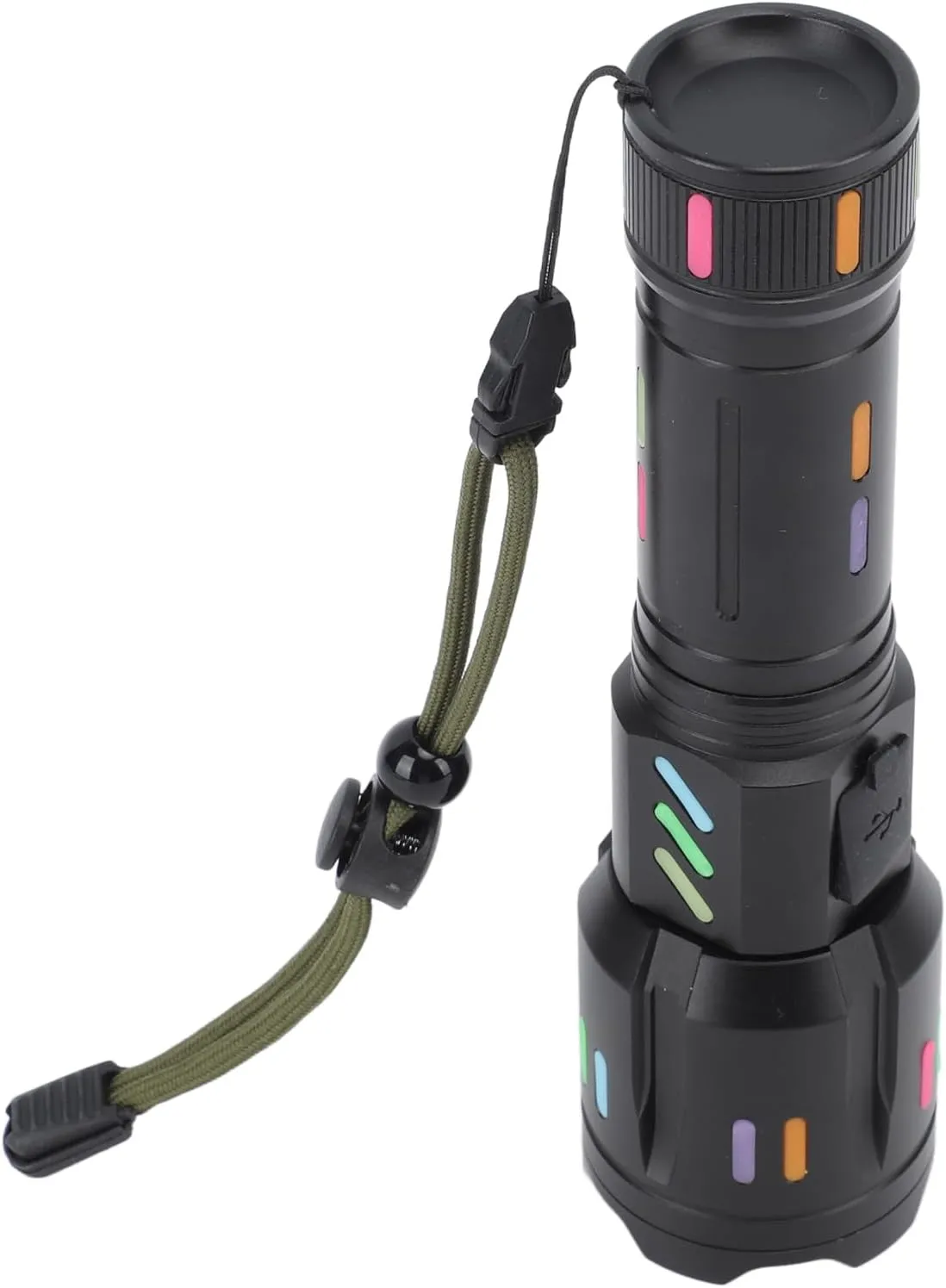 LED Flashlights High Powered Zoomable Handheld Torch Outdoor White Long Range Flashlight High Power Flash Light Handheld Torch with 5 Modes for Camping Hiking