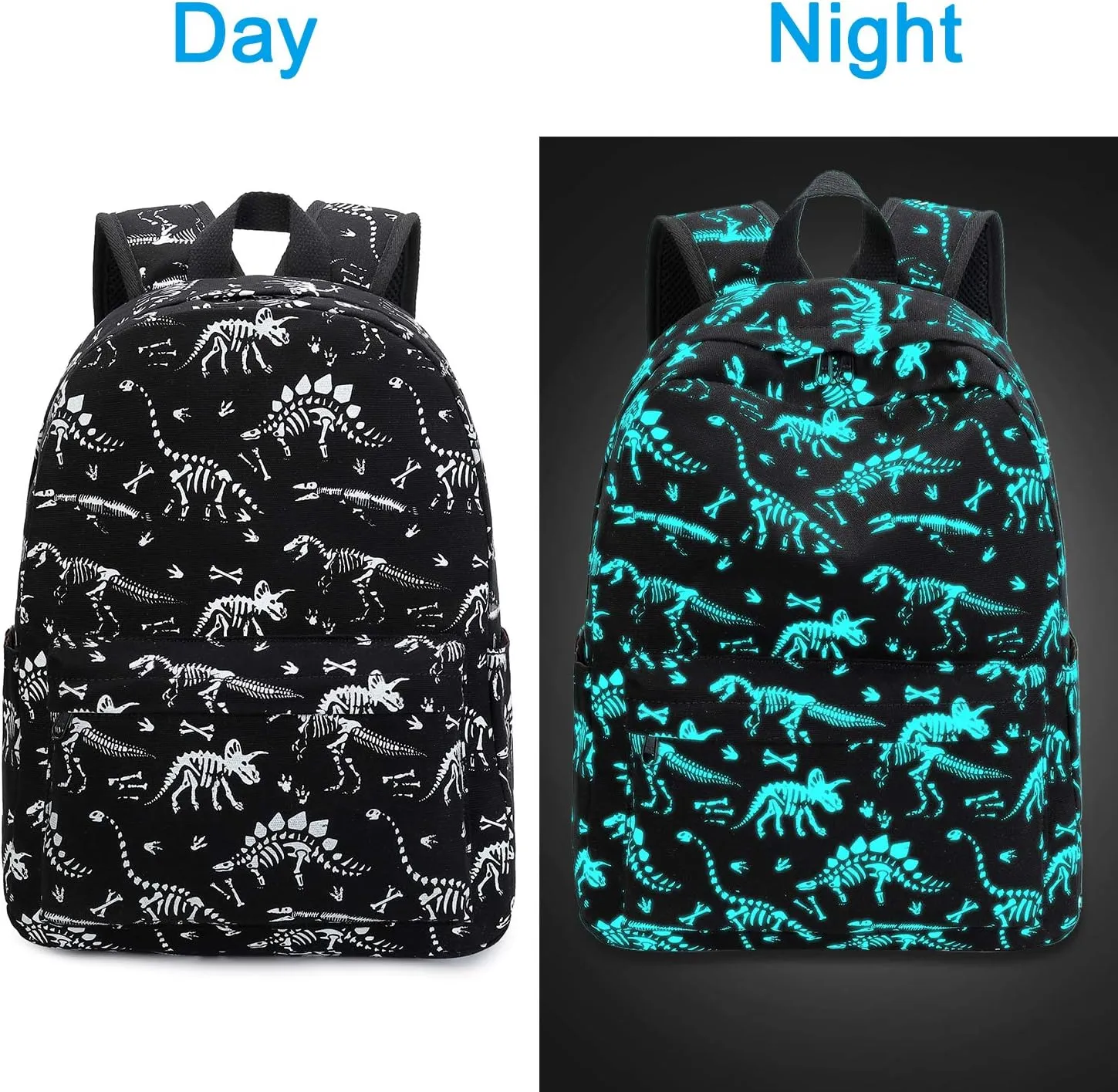 LEDAOU Kids School Backpack with Lunch Box for Boy Kindergarten BookBag School Bag Preschool Kindergarten Toddler Backpack (Luminous)