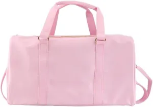 Leisure Nylon Outdoor Handbag Waterproof Fashion Travel Duffle Bag Women Small Travel Handbag-M(Light pink)