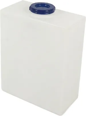LICOME 10 Gallons RV Water Storage Tank 19.7x15.7x7.9in Food Graded PE Plastic Water Tank Container for Trailer Boat Yacht