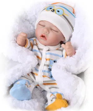 Lifelike Reborn Baby Dolls - 12 Inch Full Body Vinyl Realistic Baby Doll Sleeping Newborn Real Life Small Baby Doll for 3   Year Old Kids