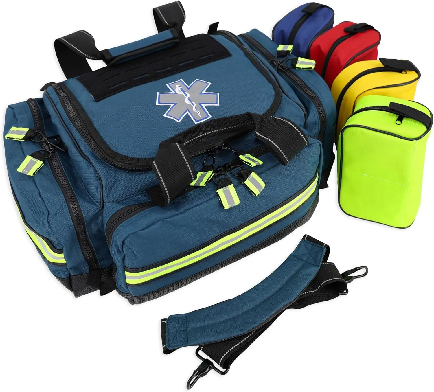 Lightning X Premium Stocked Modular EMS/EMT Trauma First Aid Responder Medical Bag   Kit