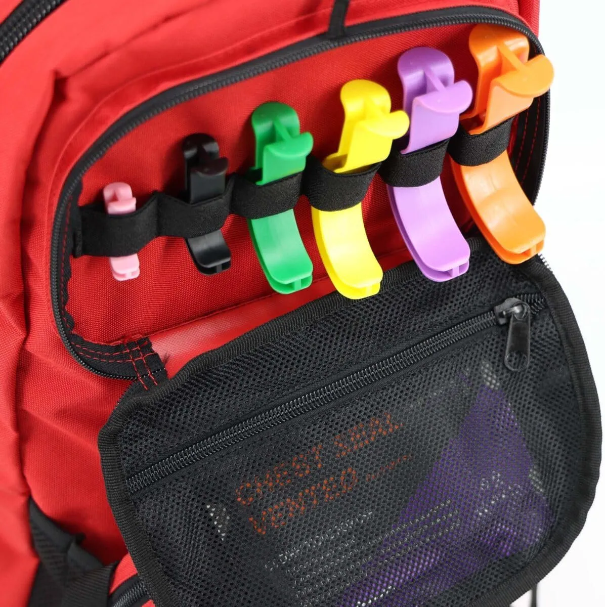 Lightning X Stocked Modular Trauma & Bleeding First Aid Responder Medical Backpack   Kit (Red)
