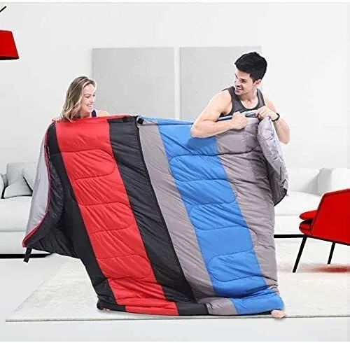 Lightweight 3-Season Sleeping Bag for Adults & Teens, Warm, Waterproof for Camping, Hiking & Backpacking