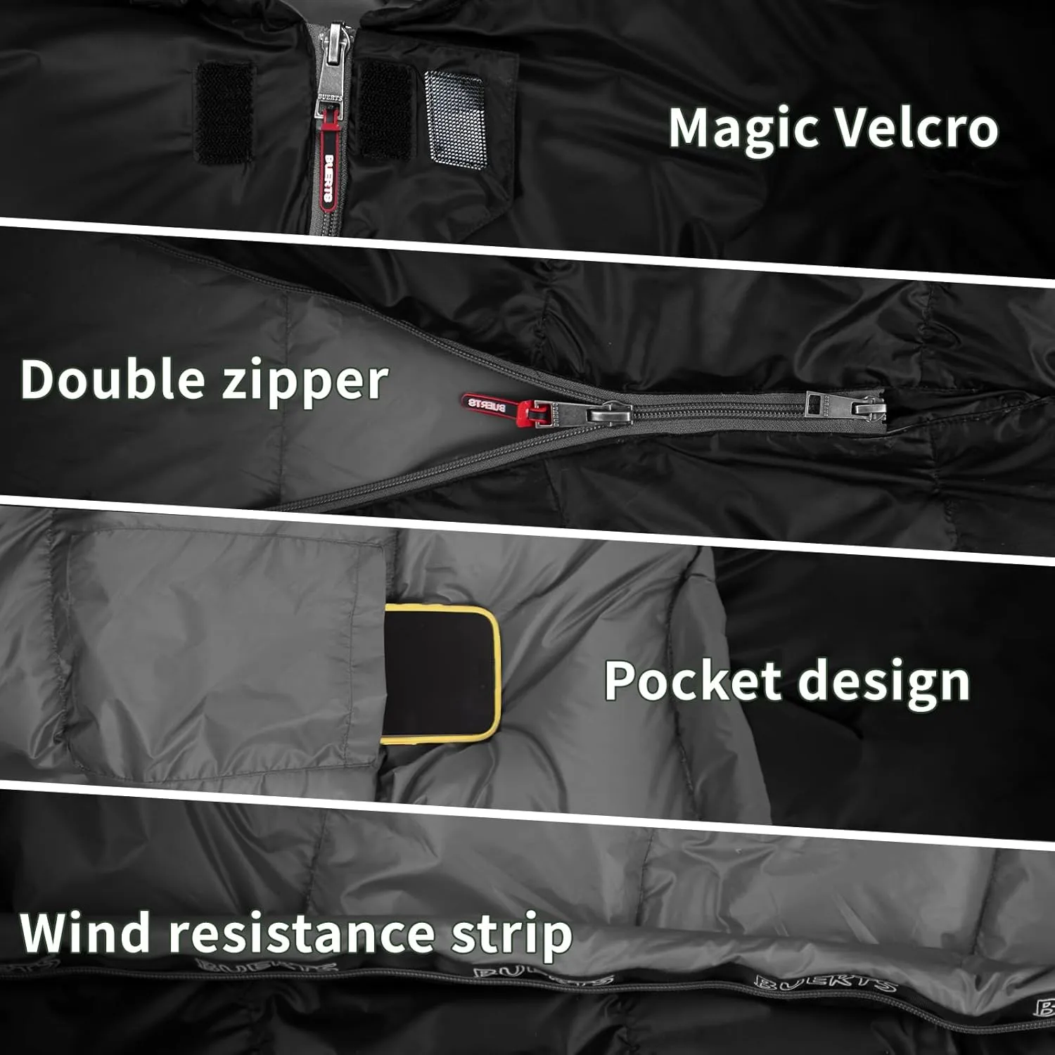 Lightweight Sleeping Bag for Adults. Down Sleeping Bag for Hiking, Camping, Mountaineering, Adventure and Backpacking.