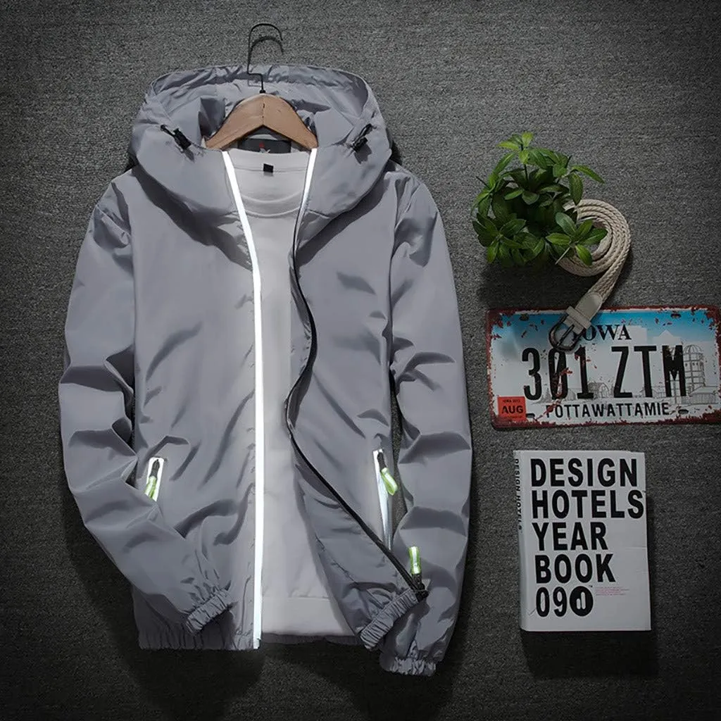 Lightweight Windbreaker Jackets For Men Big And Tall Spring Fall Casual Zipper Waterproof Mountain Coats,M-7XL