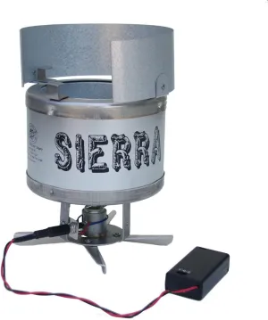 Lightweight woodburning Backpacking Stove with Upgrade Kit