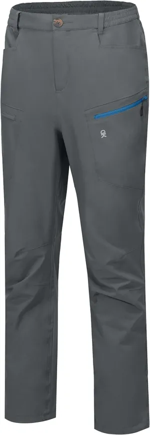 Little Donkey Andy Mens Rain Pants Waterproof Lightweight Breathable Rainproof Pants for Hiking Golf Fishing Grey 2XL