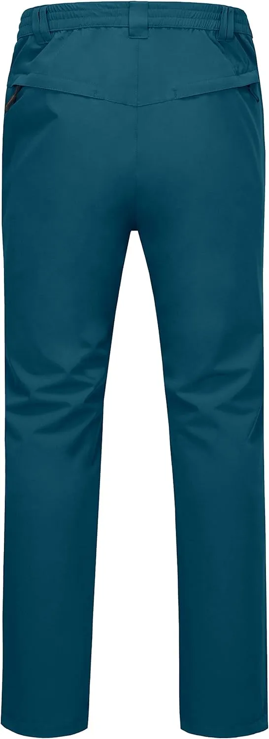 Little Donkey Andy Mens Rain Pants Waterproof Lightweight Breathable Rainproof Pants for Hiking Golf Fishing