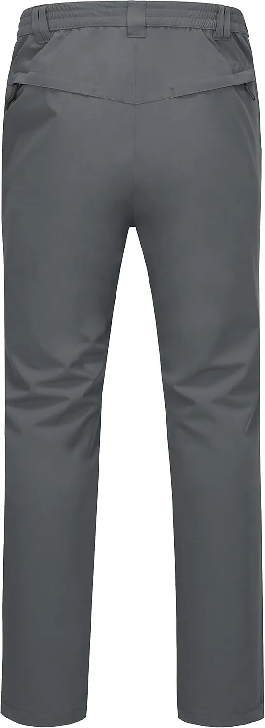 Little Donkey Andy Mens Rain Pants Waterproof Lightweight Breathable Rainproof Pants for Hiking Golf Fishing