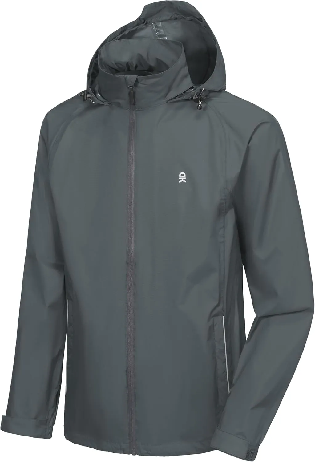 Little Donkey Andy Men's Waterproof Rain Jacket Lightweight Rain Shell Jacket Raincoat with Packable Hood