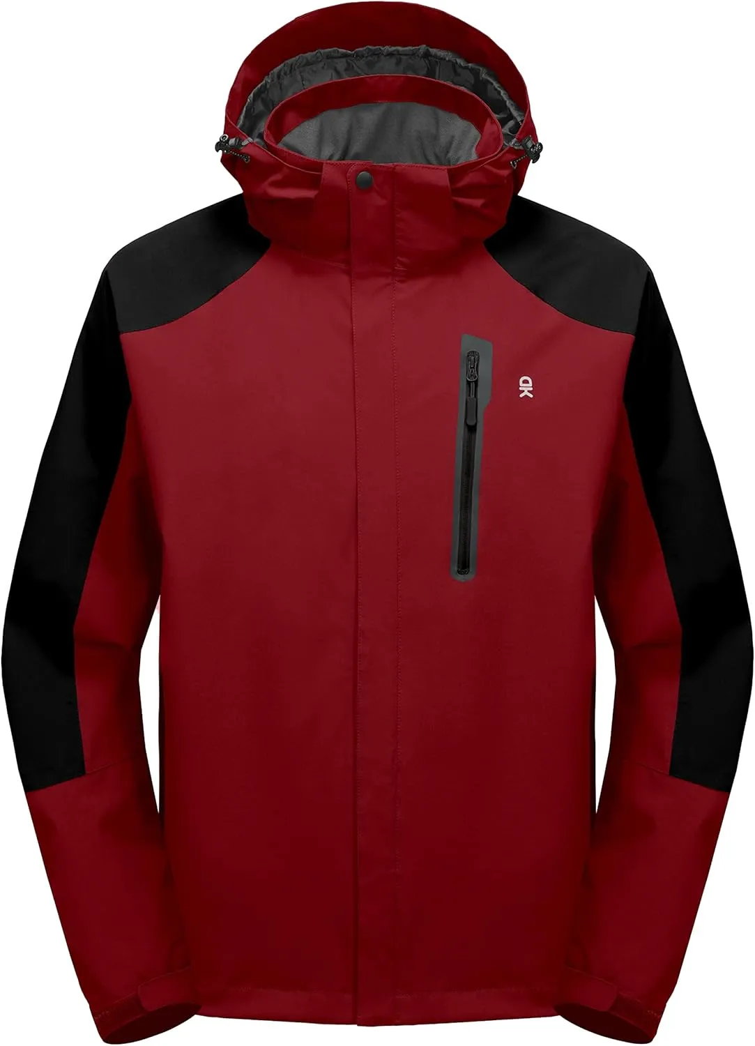 Little Donkey Andy Men's Waterproof Rain Jacket Outdoor Lightweight Hooded Raincoat for Hiking Golf Travel Fishing