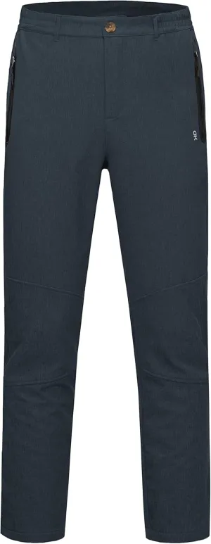 Little Donkey Andy Men's Windproof Fleece Lined Hiking Cargo Pants Water Repellent Softshell Ski Snow Pants