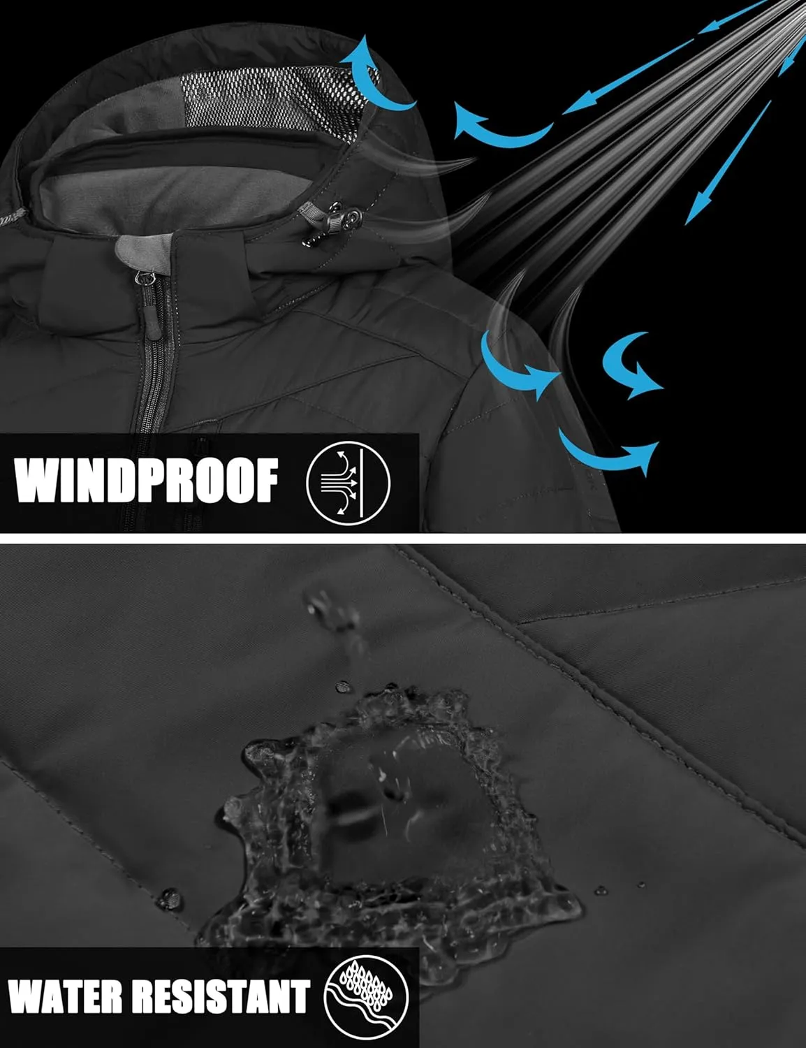 Little Donkey Andy Women's Warm Ski Jacket Water Resistant Insulated Snowboarding Jacket Windproof Winter Snow Coat