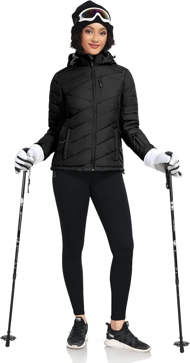 Little Donkey Andy Women's Warm Ski Jacket Water Resistant Insulated Snowboarding Jacket Windproof Winter Snow Coat