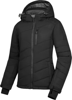 Little Donkey Andy Women's Warm Ski Jacket Water Resistant Insulated Snowboarding Jacket Windproof Winter Snow Coat