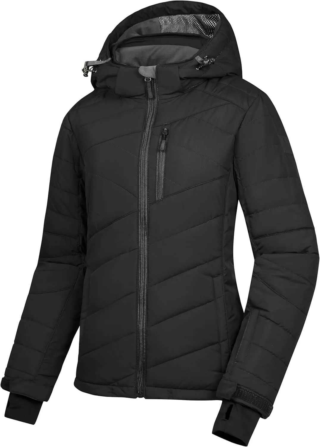 Little Donkey Andy Women's Warm Ski Jacket Water Resistant Insulated Snowboarding Jacket Windproof Winter Snow Coat