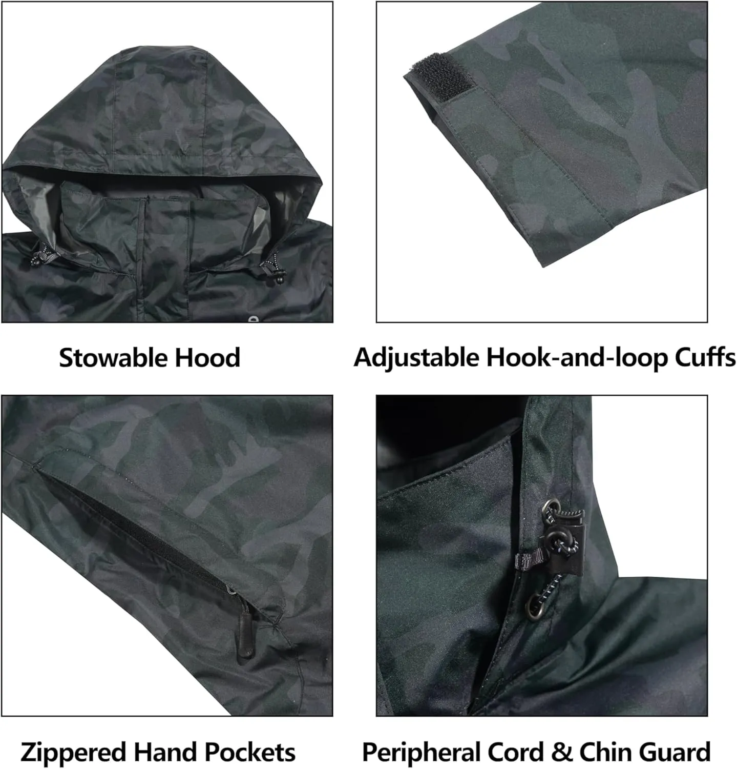 Little Donkey Andy Women’s Waterproof Rain Jacket Lightweight Outdoor Windbreaker Rain Coat Shell for Hiking, Travel