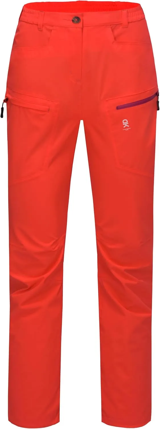 Little Donkey Andy Women's Waterproof Rain Pants Lightweight Breathable Rainproof Pants for Outdoor Hiking Golf