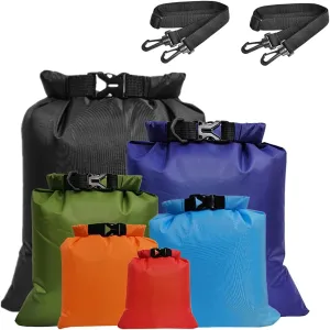Lixada Outdoor Ultralight Waterproof Dry Sacks Storage Bags with Shoulder Straps for Camping Hiking Traveling Drifting Kayaking Boating Beach