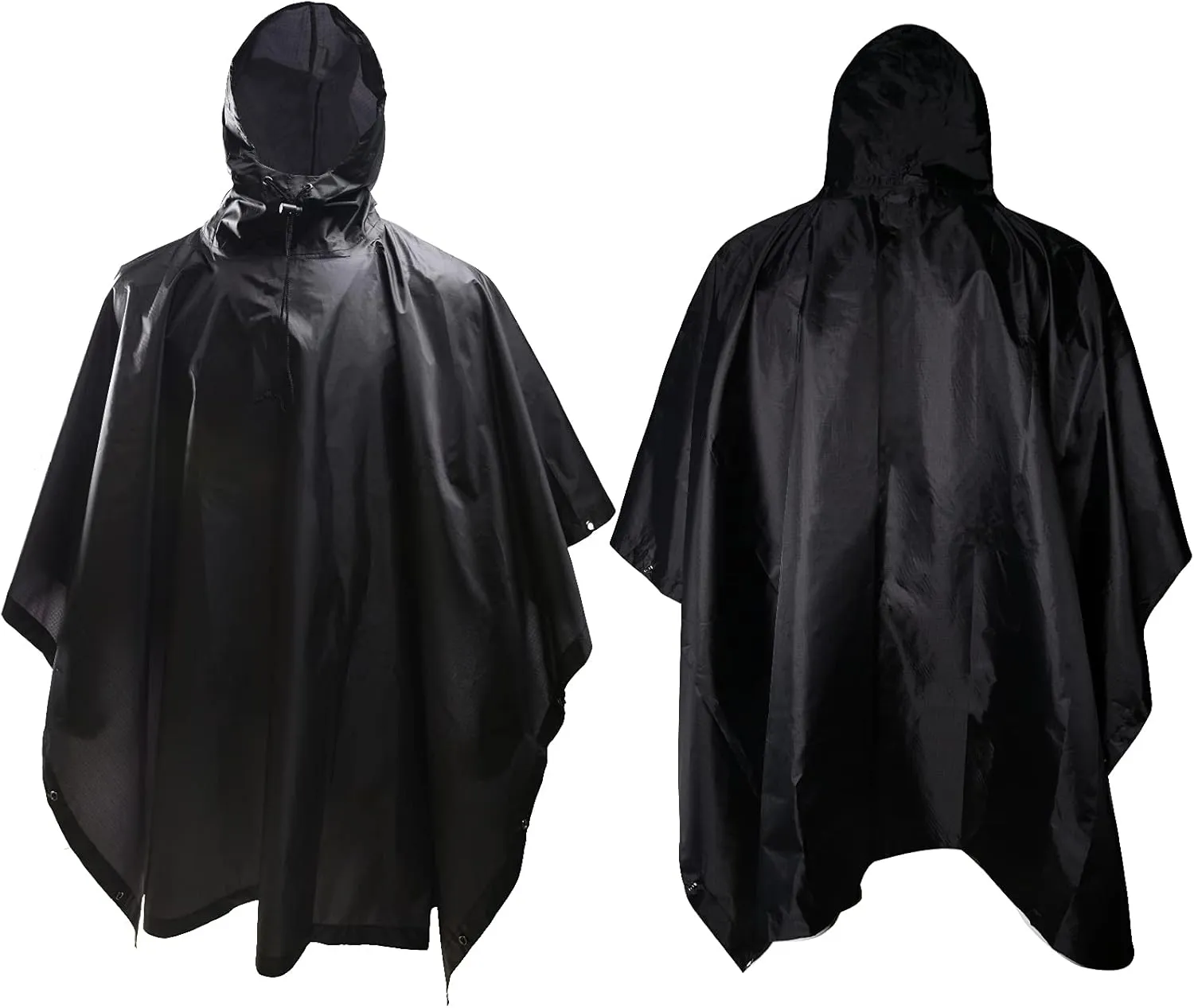 LOOGU Military Poncho, Camo Poncho Waterproof, Emergency Raincoat Lightweight for Outdoor Hunting Hiking Camping