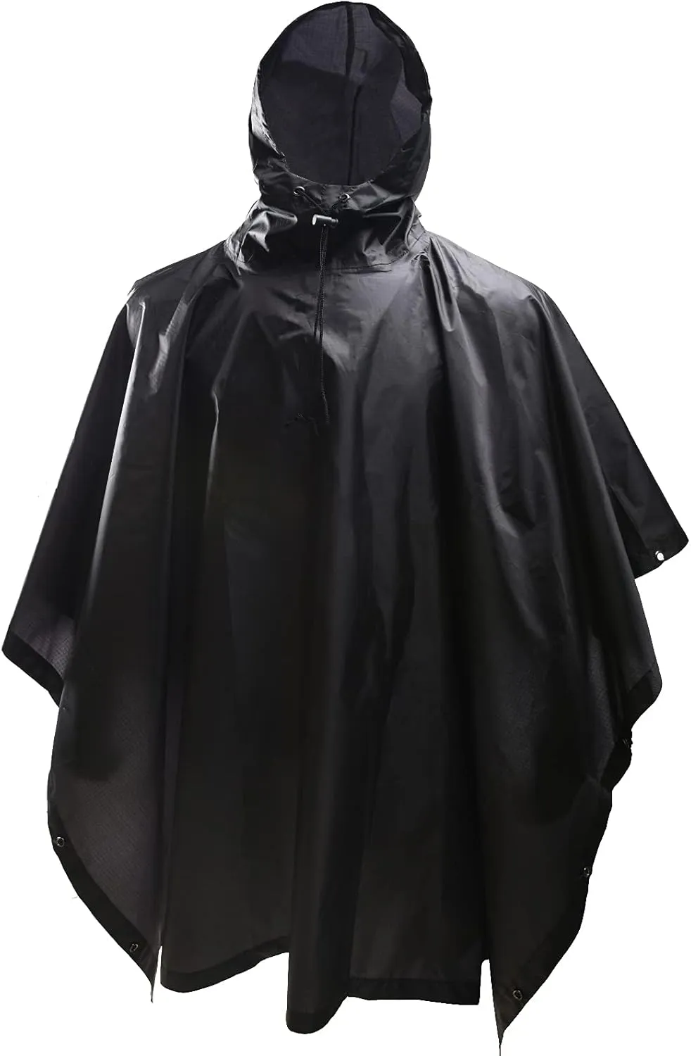 LOOGU Military Poncho, Camo Poncho Waterproof, Emergency Raincoat Lightweight for Outdoor Hunting Hiking Camping