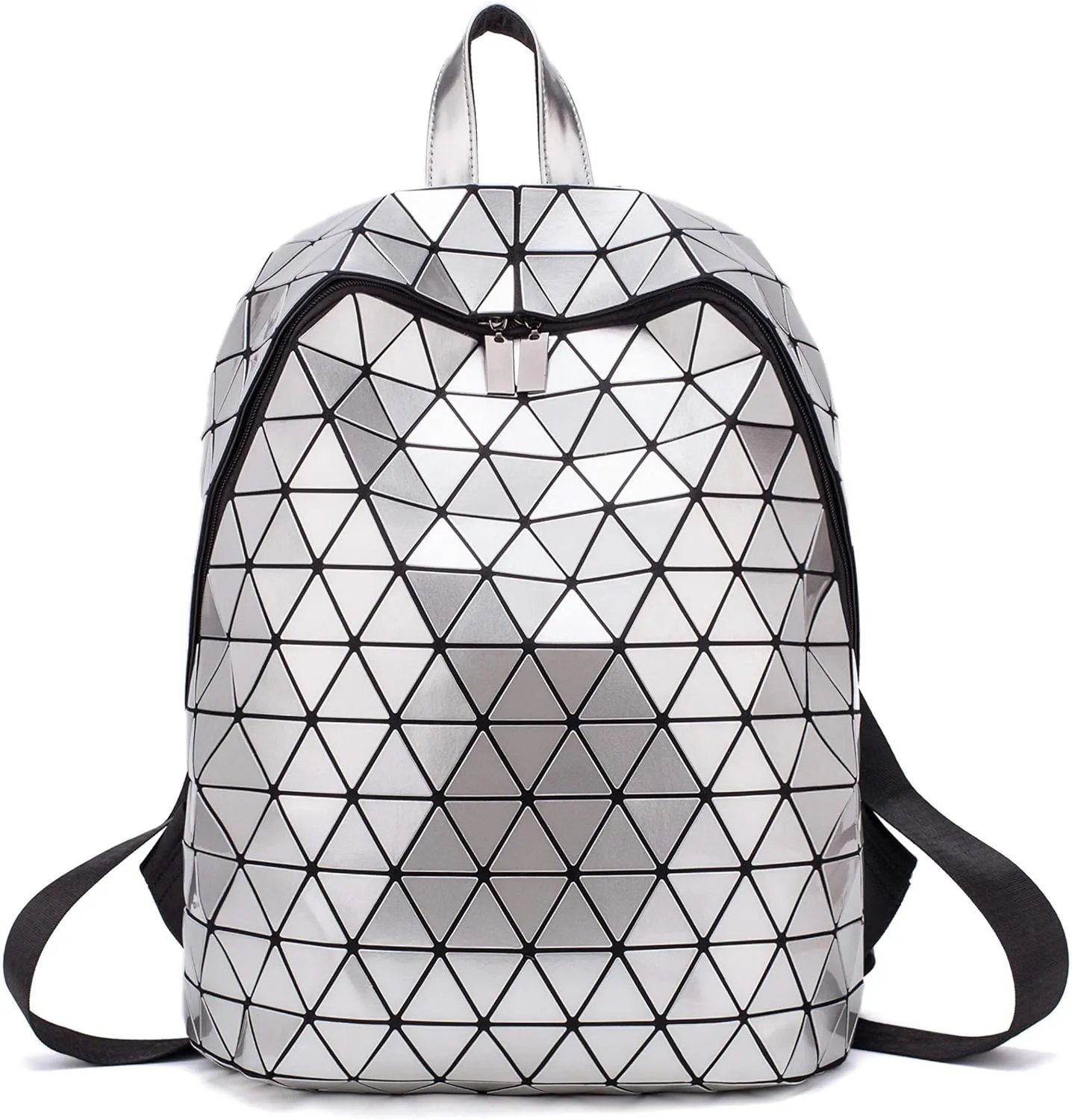 LorranTree Geometric Backpack Luminous Backpacks Holographic Reflective Bag Lumikay Bags Irredescent Rucksack Rainbow