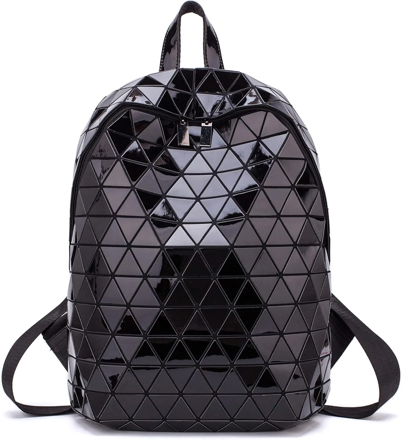LorranTree Geometric Backpack Luminous Backpacks Holographic Reflective Bag Lumikay Bags Irredescent Rucksack Rainbow