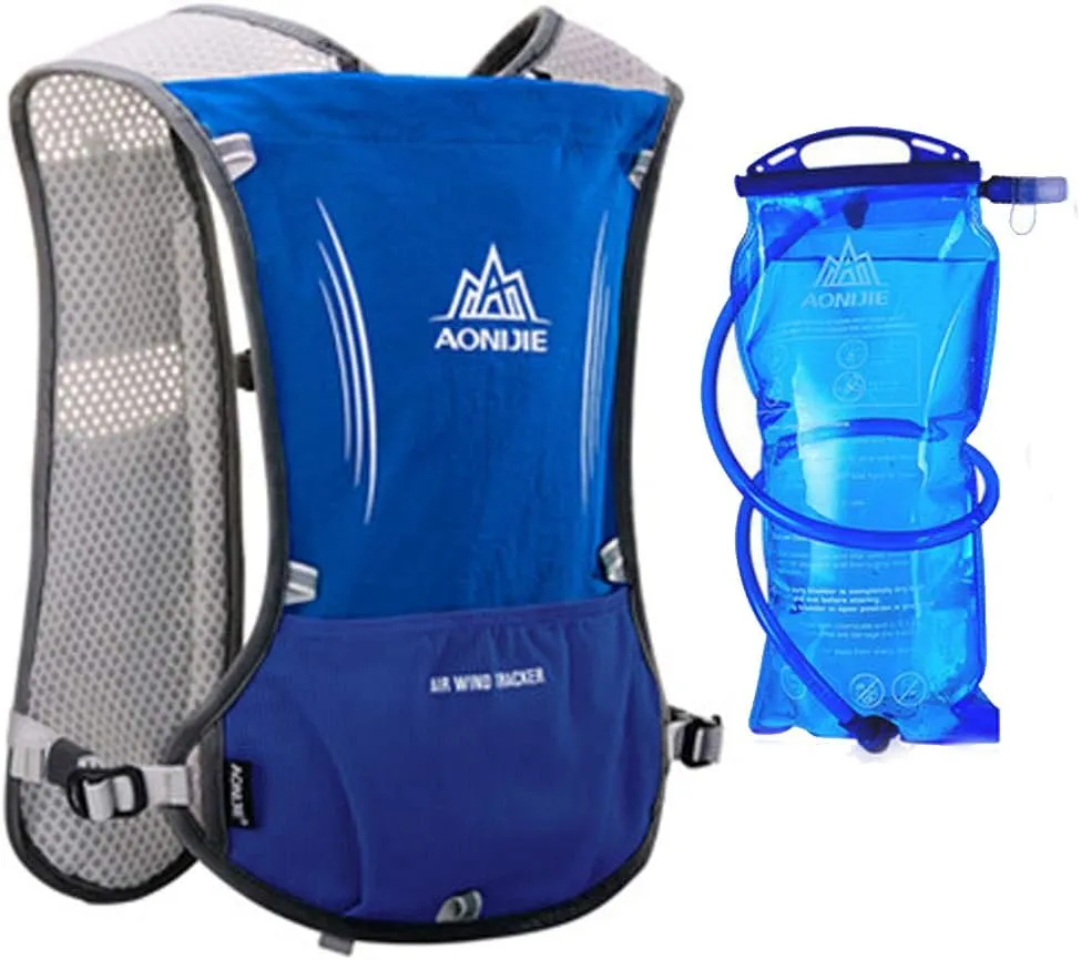 Lovtour Premium Running Race Hydration Vest Pack for Marathon, Cycling, Hiking with Soft Water Bottle As Gift