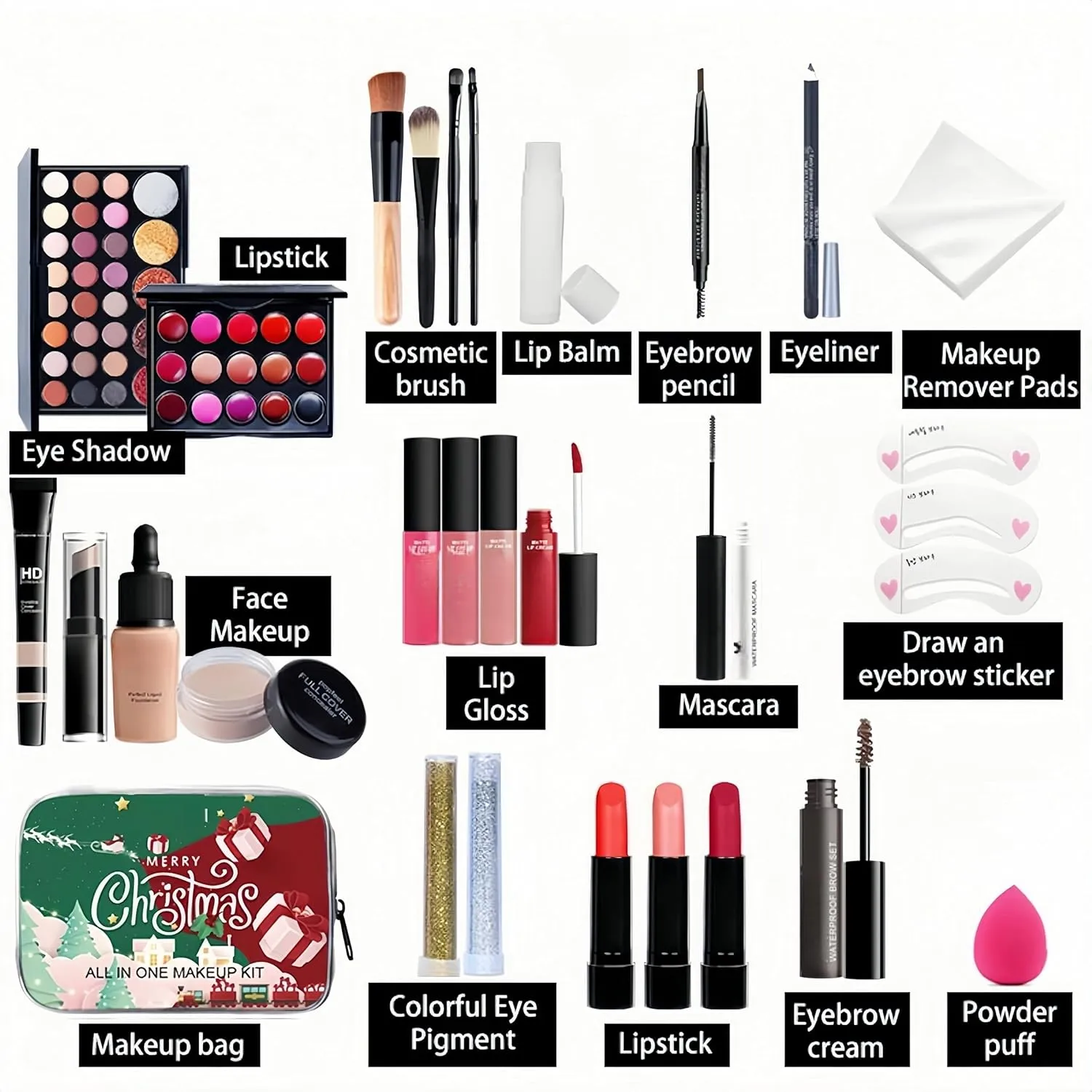 MAEPEOR All In One Makeup Kit for Women Full Kit Multi-Purpose Makeup Set for Beginners or Pros (SKIT004G)