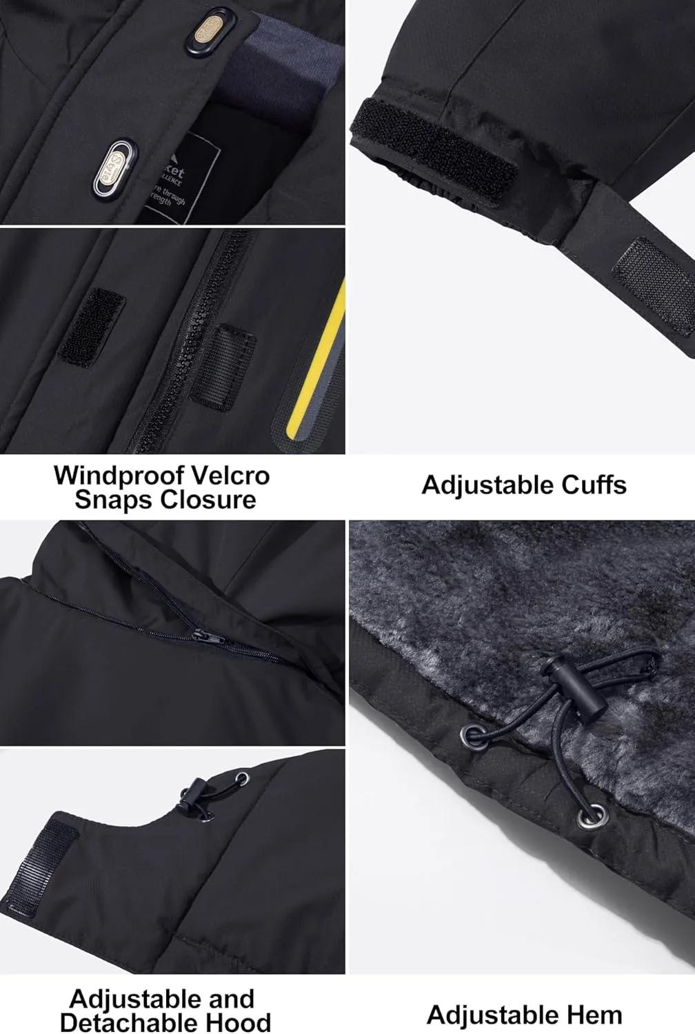 MAGCOMSEN Women's Ski Jackets Water Resistant Insulated Snow Jcakets Windproof Fleece Lined Winter Coats with Hood
