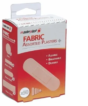 MasterPlast Asst. Fabric Plasters 50pk