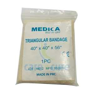 Medica Triangular Gauze Bandage With 2 Pins 40 X 40 X 56