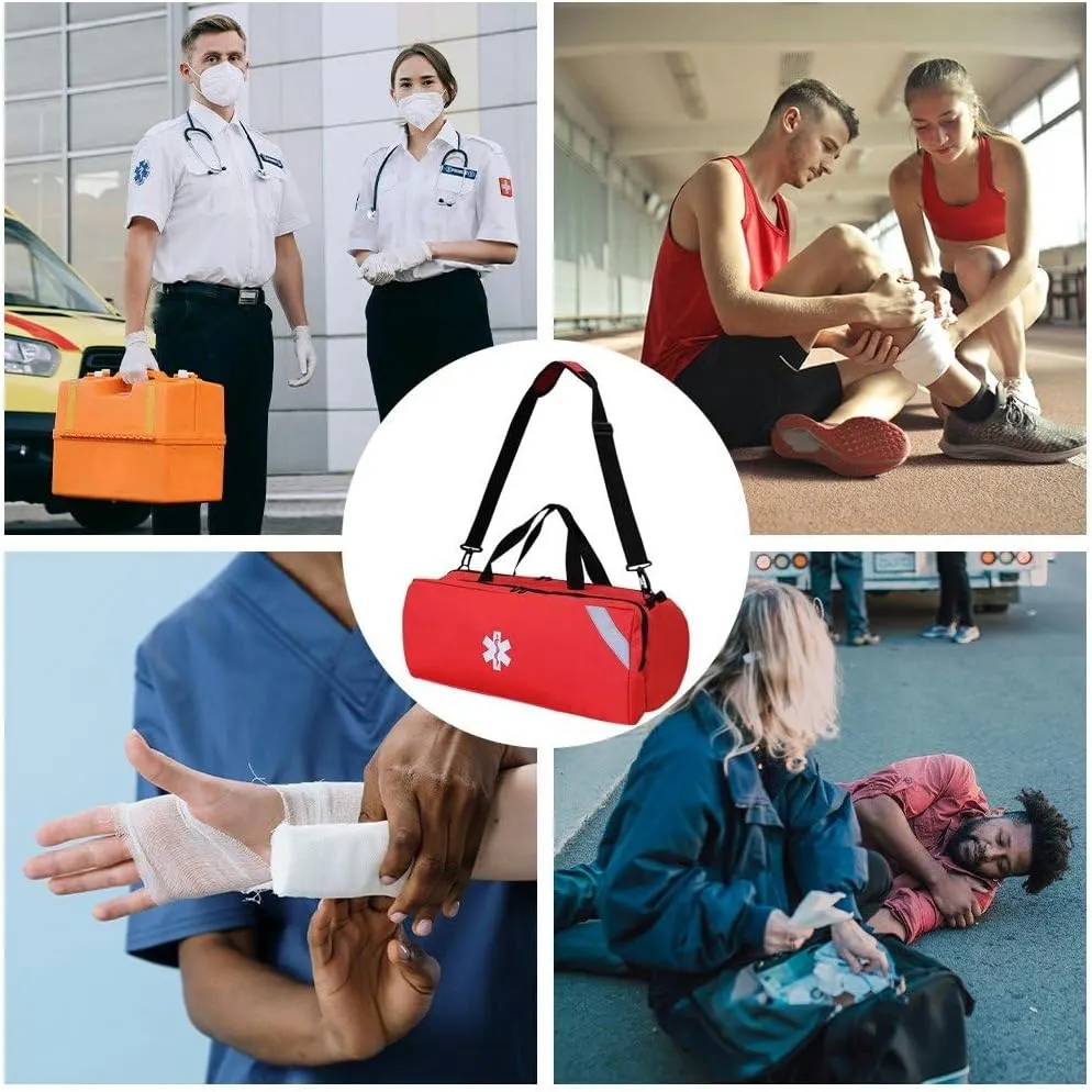 Medical Shoulder Bag with Handle First Aid Bag Portable Emergency Bag Nurse Doctor Bag for Home Outdoor Camping Hiking