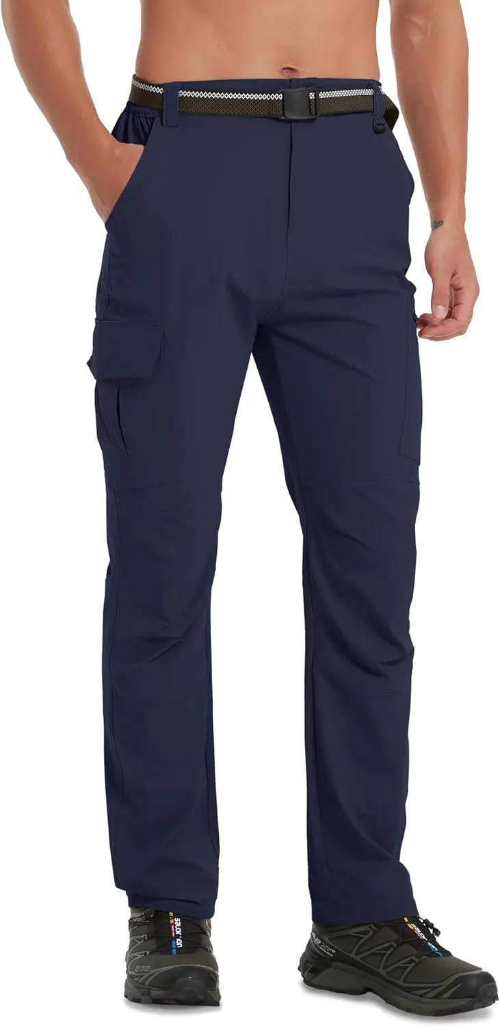 Men's Hiking Pants Quick-Dry Lightweight Waterproof Travel Outdoor Camping Hunting Fishing Work Cargo Pants