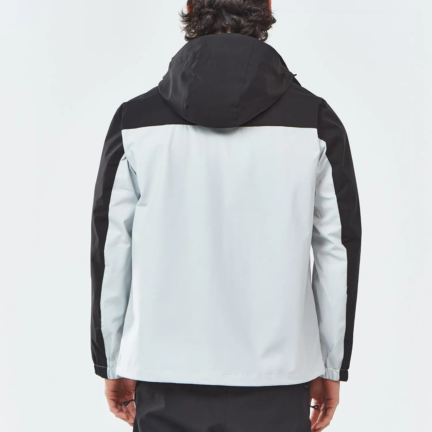 Men's Jacket with Hood Waterproof Windbreaker Lightweight Rainproof Jacket