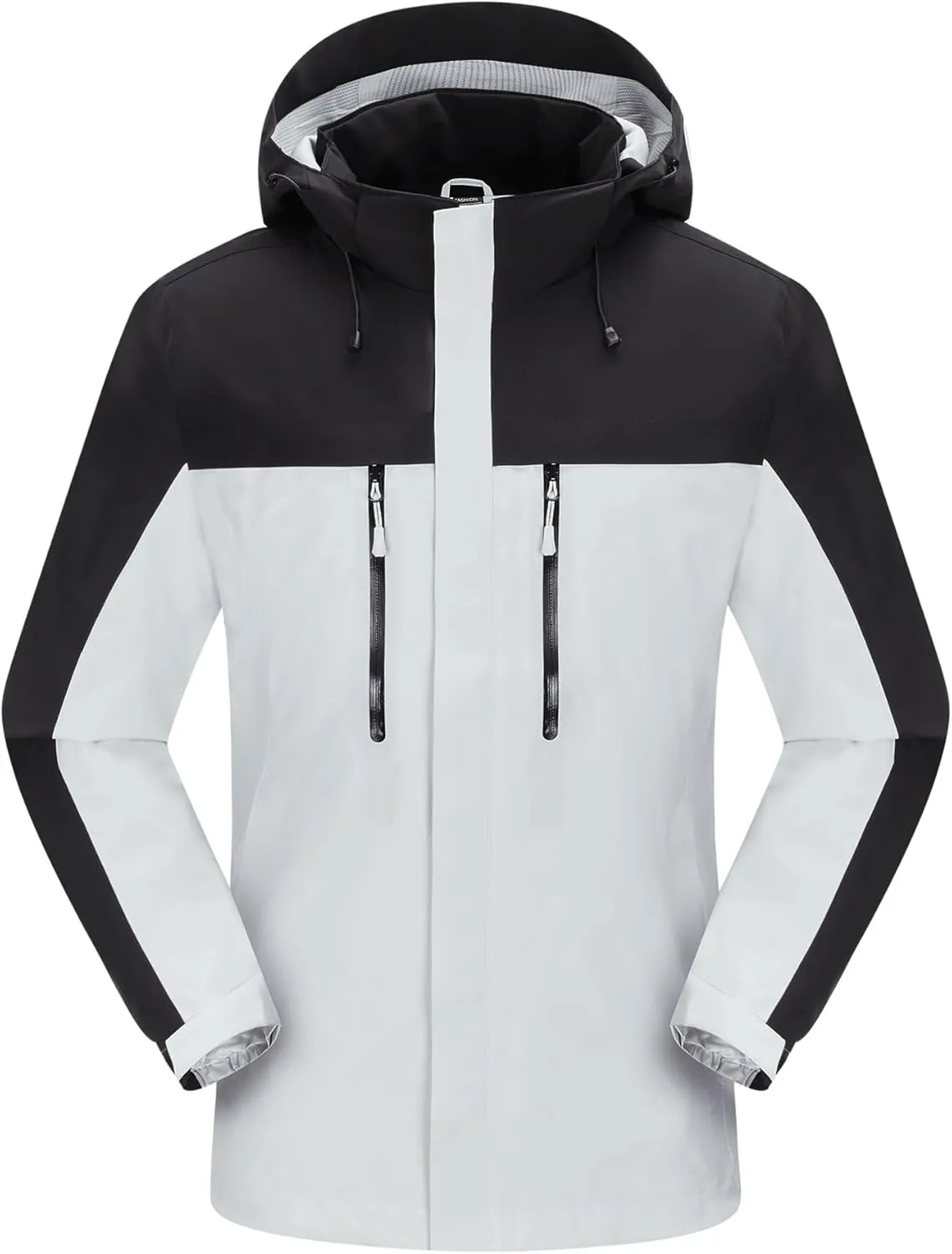 Men's Jacket with Hood Waterproof Windbreaker Lightweight Rainproof Jacket