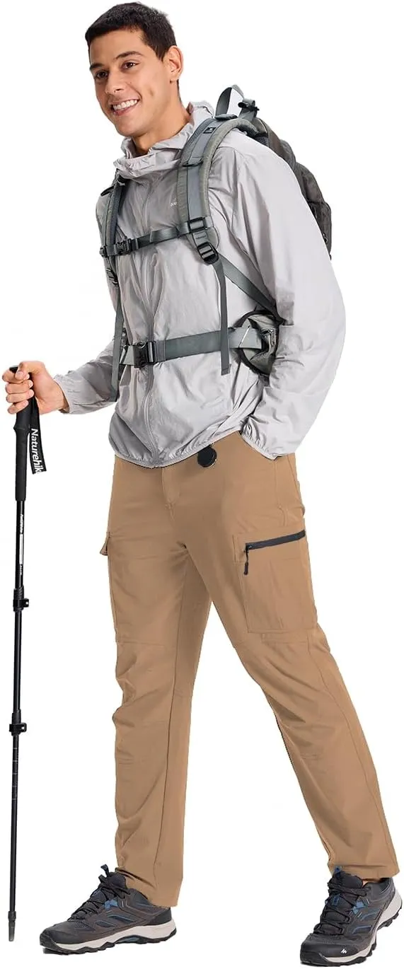 Mens Lightweight Hiking Cargo Pants Quick Dry Waterproof Travel Fishing Climbing Outdoor Tactical Work Pants for Men