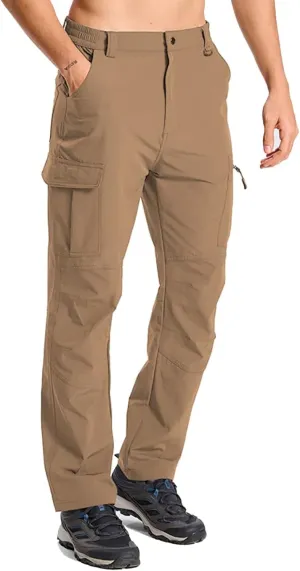 Mens Lightweight Hiking Cargo Pants Quick Dry Waterproof Travel Fishing Climbing Outdoor Tactical Work Pants for Men