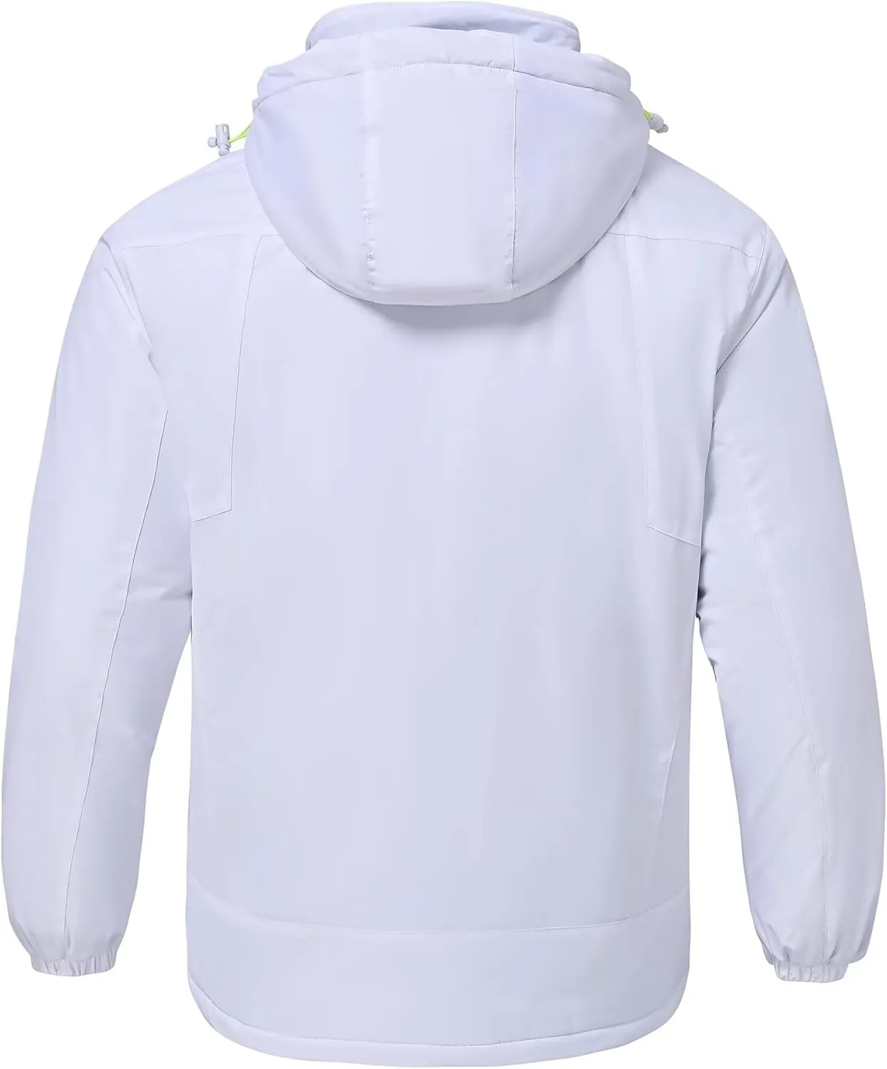Men's Mountain Ski Jacket Waterproof Fleece Liner Snow Coat Warm Winter Windproof Hooded Raincoat