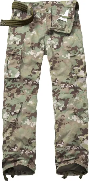 Men's Outdoor Hiking Pants, Tactical Pants Lightweight Casual Work Ripstop Cargo Pants for Men with Pockets
